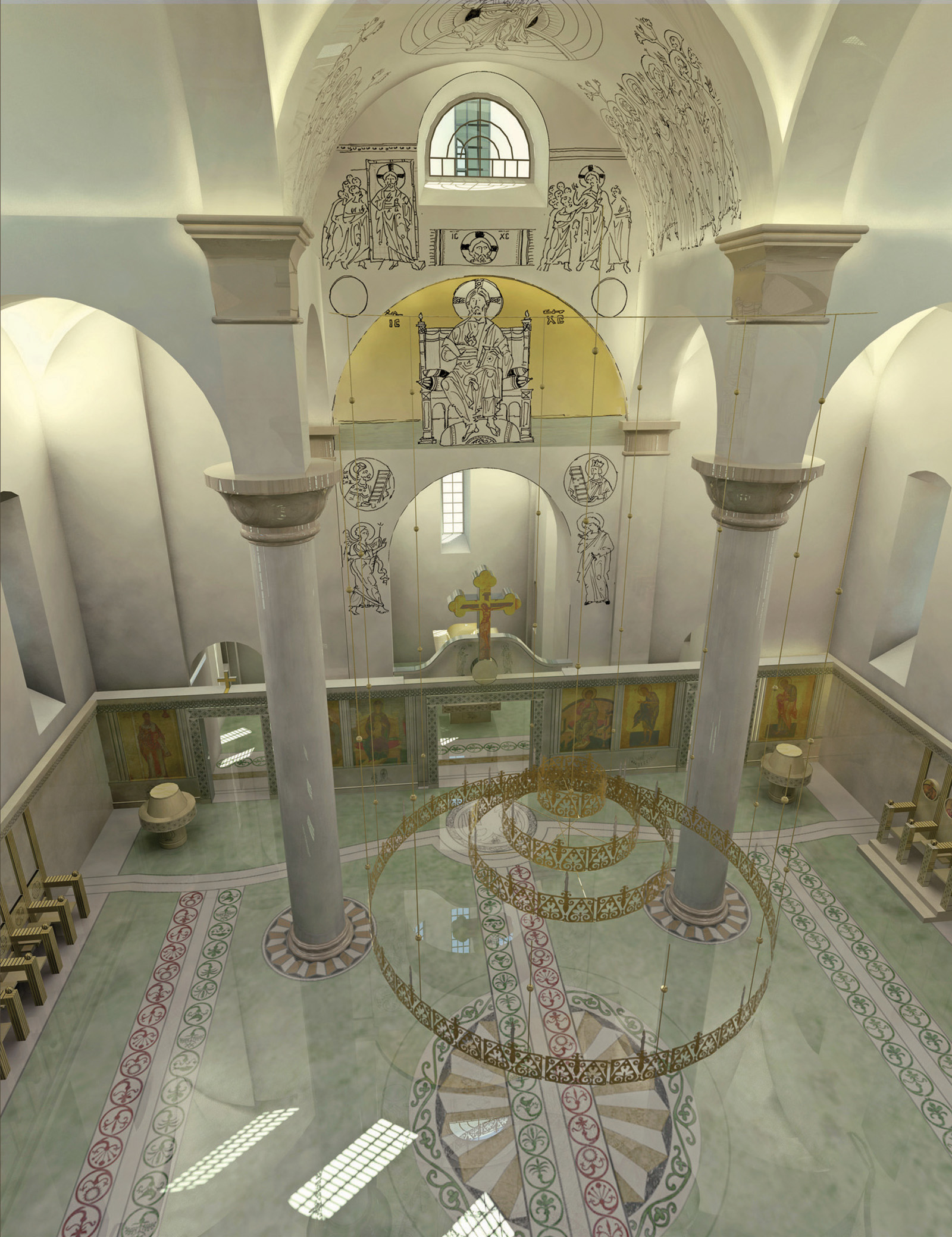 Contest for the interior of the Holy Trinity church 2nd prize